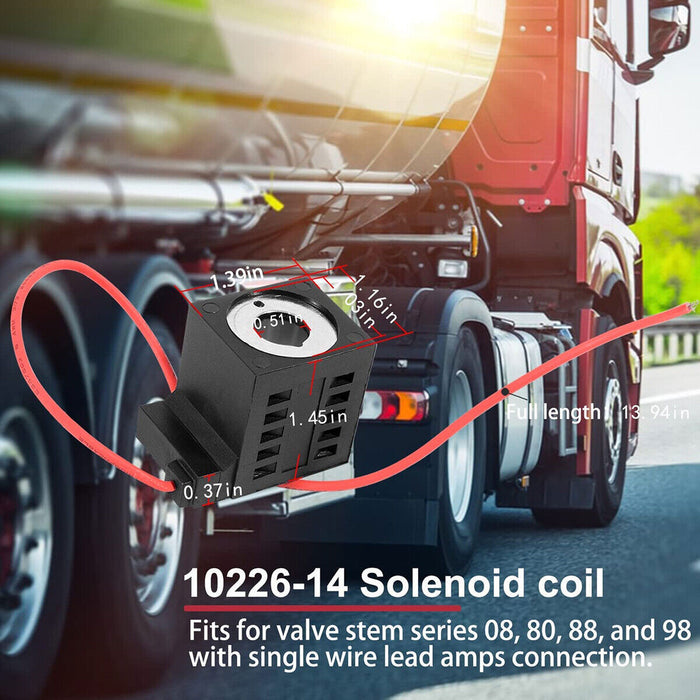 DURAFORCE For Deltrol 10226-14 Solenoid Coil, Hydraulic Power Unit Lift Dump, 12V DC, 16W