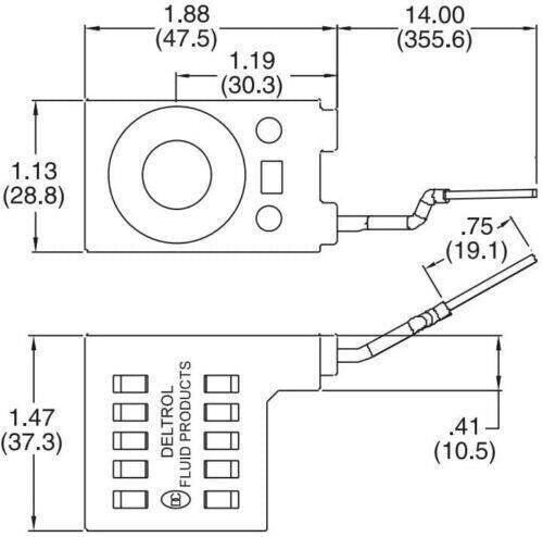 DURAFORCE For Deltrol 10226-14 Solenoid Coil, Hydraulic Power Unit Lift Dump, 12V DC, 16W
