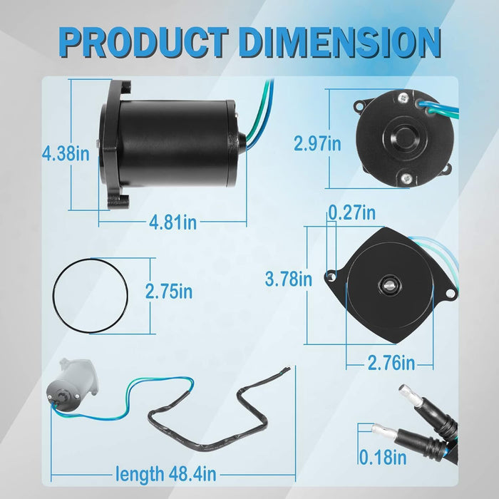 DURAFORCE 430-22011 Tilt Trim Motor For Mercury Marine 135-225HP 828708 878265A1 8M0031551