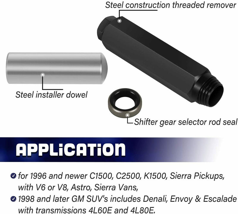 DURAFORCE Transmission Shifter Seal Remover Installer Tool w Seal For GM Chevy 4L60E 4L80E