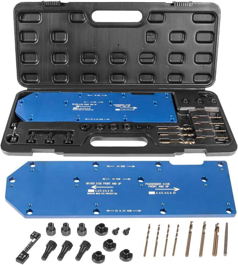 DURAFORCE Manifold Drill Template 71600 For Ford 4.6L 5.4L 6.8L V10 2V 3V Triton Engines
