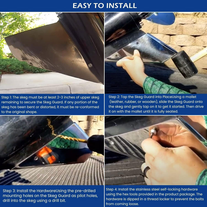 DURAFORCE 27151 Skeg Guard Protector for Yamaha 150-175HP/ 200HP 2 Stroke HPDI/ 200 VMAX