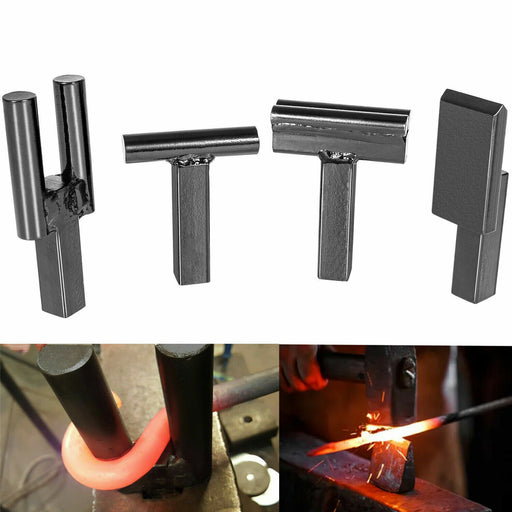 DURAFORCE 1 Inch Blacksmith Anvil Forge Hardy Hot Cut Creasing Stake Fuller Bending Set