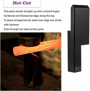 DURAFORCE 1 Inch Blacksmith Anvil Forge Hardy Hot Cut Creasing Stake Fuller Bending Set