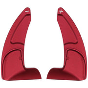 DURAFORCE Red Steering Wheel Shifter Paddle Trim Cover for 15-20 Dodge Challenger Charger