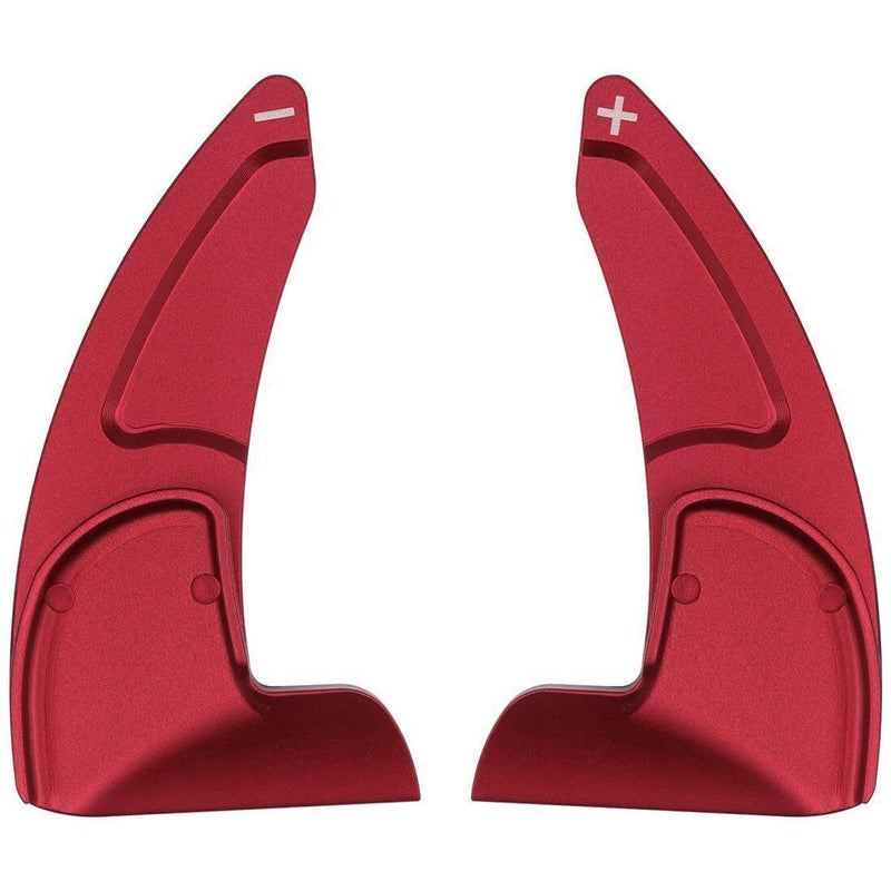 DURAFORCE Red Steering Wheel Shifter Paddle Trim Cover for 15-20 Dodge Challenger Charger