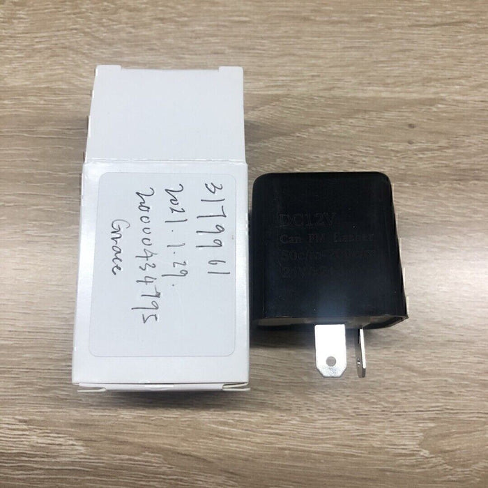 DURAFORCE 2-Pin LED Flasher Relay Adjustable For Motorcycle Turn Signal Fix Blinker Lights