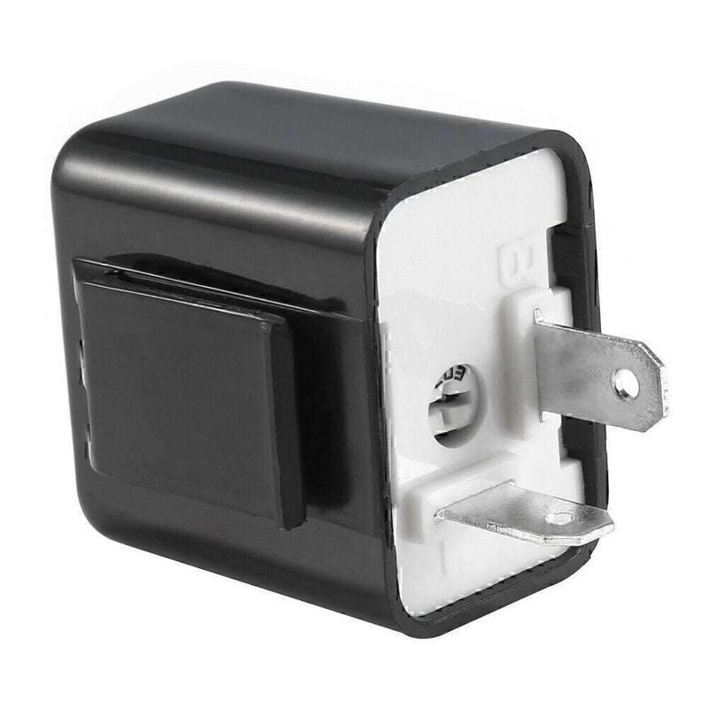 DURAFORCE 2-Pin LED Flasher Relay Adjustable For Motorcycle Turn Signal Fix Blinker Lights