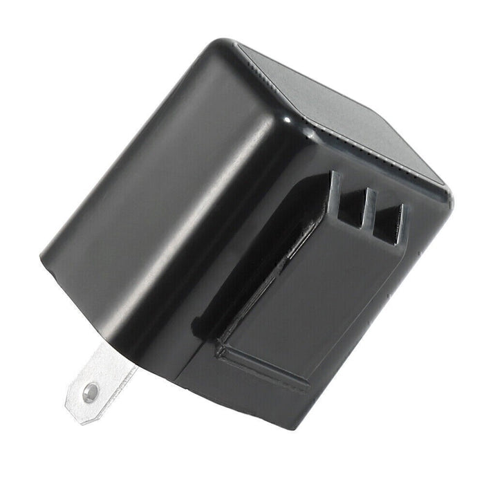 DURAFORCE 2-Pin LED Flasher Relay Adjustable For Motorcycle Turn Signal Fix Blinker Lights