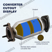DURAFORCE Rear Catalytic Converter For Honda Pilot 3.5L 2005-2008/ Ridgeline 3.5L 2006 -08