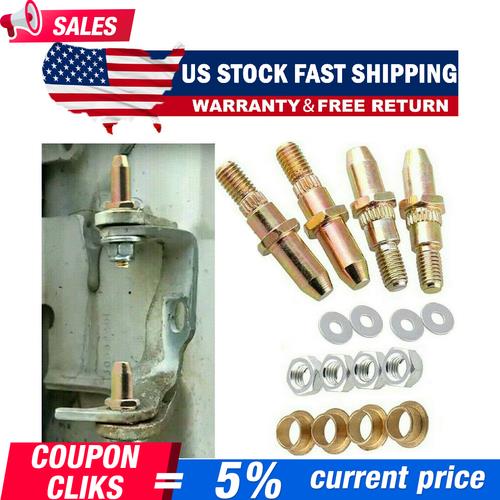 DURAFORCE Car Door Hinge Pins & Bushing Kit Fits for Chevy Silverado GMC Sierra Truck SUV