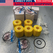 DURAFORCE Oil Filters 04152-31090 YZZA1 For Toyota Avalon Camry Sienna Lexus Scion /5 Sets
