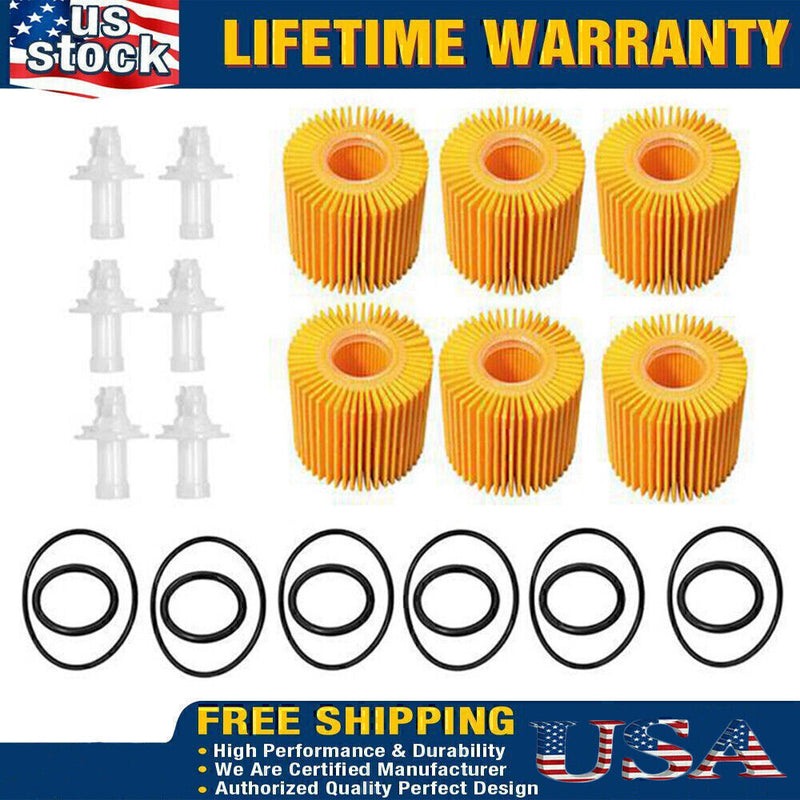 DURAFORCE Oil Filters 04152-31090 YZZA1 For Toyota Avalon Camry Sienna Lexus Scion /5 Sets