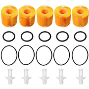 DURAFORCE Oil Filters 04152-31090 YZZA1 For Toyota Avalon Camry Sienna Lexus Scion /5 Sets