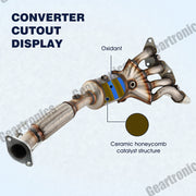 DURAFORCE For Ford Focus 2012 13-2018 2.0L 4Cyl 30580 Exhaust Manifold Catalytic Converter