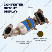 DURAFORCE EPA Front Exhaust Catalytic Converter For 2013 2014 -2017 Honda Accord 2.4L