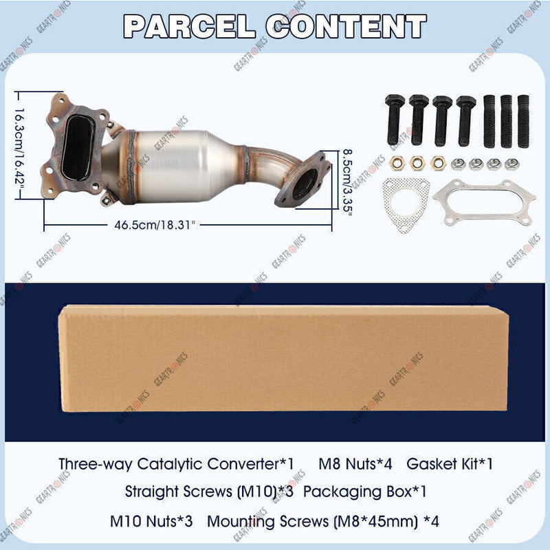 DURAFORCE EPA Front Exhaust Catalytic Converter For 2013 2014 -2017 Honda Accord 2.4L