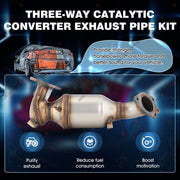 DURAFORCE EPA Front Exhaust Catalytic Converter For 2013 2014 -2017 Honda Accord 2.4L