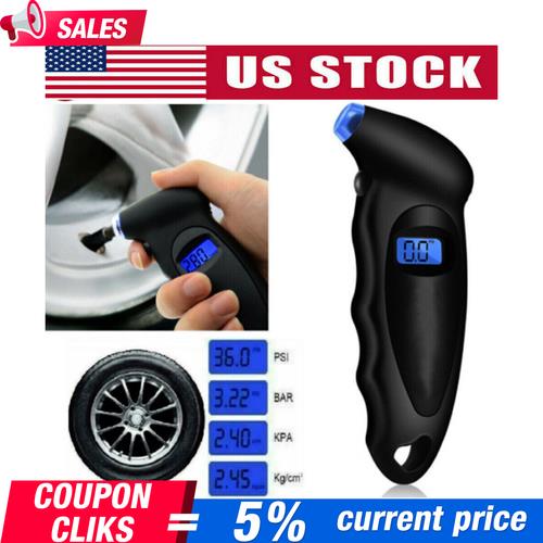 DURAFORCE Digital Tire Air Pressure Gauge Meter Test Tool For Car Truck LCD Display 150PSI