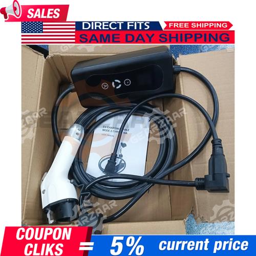 DURAFORCE 16A Portable EV Charger ElectricCar Charging Cable NEMA 6-20 EVSE 110V-220V NEW