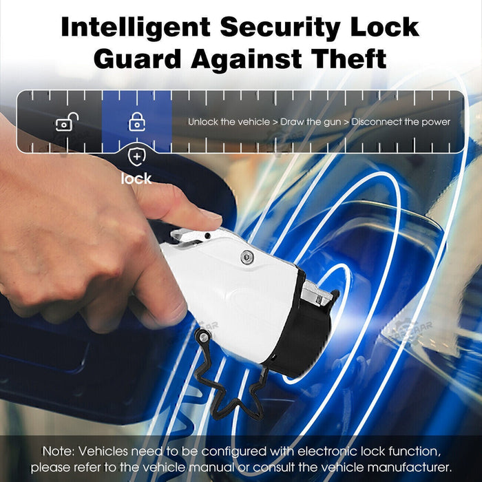 DURAFORCE 16A Portable EV Charger ElectricCar Charging Cable NEMA 6-20 EVSE 110V-220V NEW