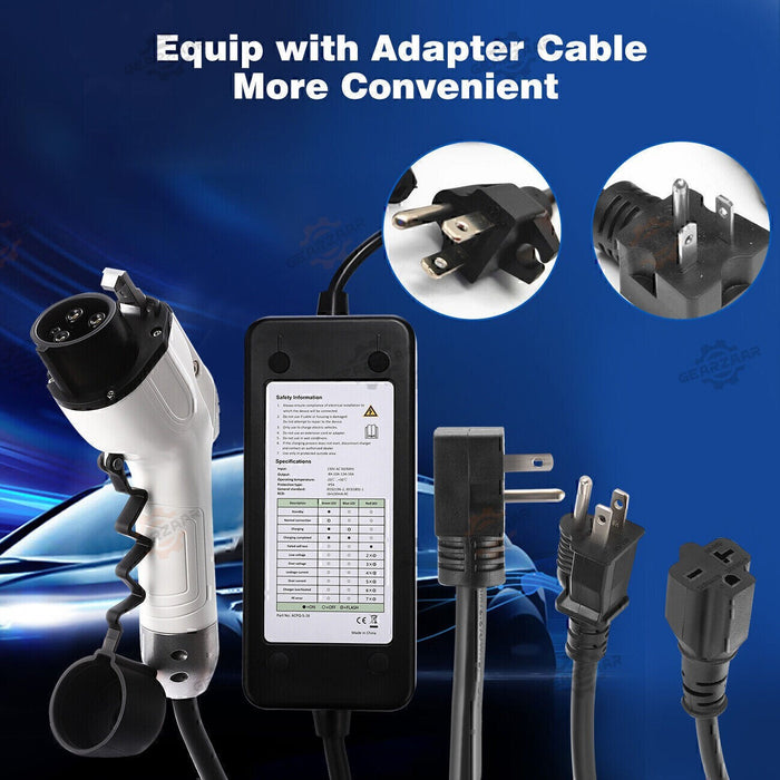 DURAFORCE 16A Portable EV Charger ElectricCar Charging Cable NEMA 6-20 EVSE 110V-220V NEW