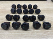 DURAFORCE 20pc ROCKER SWITCH Toggle 12V Led Light Car Auto Boat Round ON/ OFF SPST 20 AMP