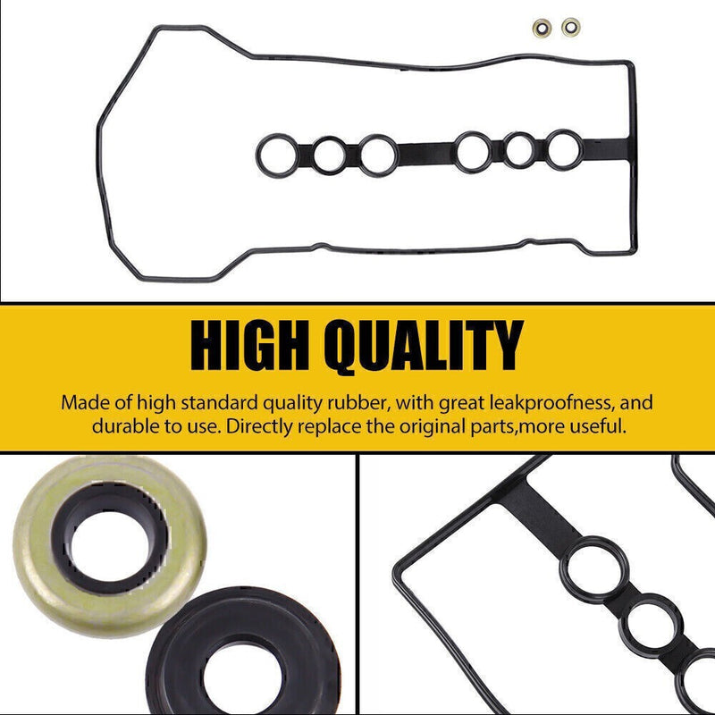 DURAFORCE Valve Cover Gasket Set w/Grommets Fit 00-08 Toyota Corolla 1.8 L4 DOHC #VS50542R