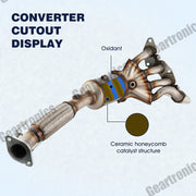 DURAFORCE For Ford Focus 2012 -2018 2.0L Exhaust Manifold Catalytic Converter w/ O2 Sensor