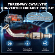 DURAFORCE CATALYTIC CONVERTER KIT W/ O2 SENSORS FITS FOR HONDA ELEMENT 2.4L 2003-2011 USA