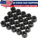 DURAFORCE 20PCS OPEN END LUG NUTS BULGE ACORN 1/2"X20 WHEEL NUT BLACK FINISH Fit for Ford
