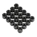 DURAFORCE 20PCS OPEN END LUG NUTS BULGE ACORN 1/2"X20 WHEEL NUT BLACK FINISH Fit for Ford