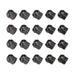 DURAFORCE 20PCS OPEN END LUG NUTS BULGE ACORN 1/2"X20 WHEEL NUT BLACK FINISH Fit for Ford