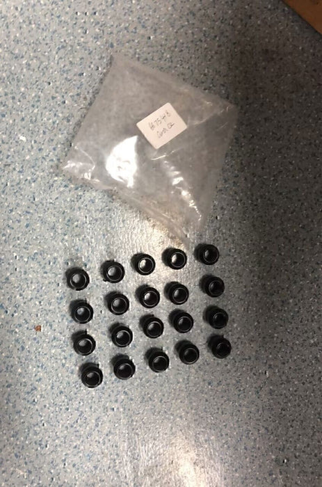 DURAFORCE 20PCS OPEN END LUG NUTS BULGE ACORN 1/2"X20 WHEEL NUT BLACK FINISH Fit for Ford