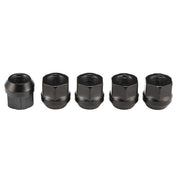 DURAFORCE 20PCS OPEN END LUG NUTS BULGE ACORN 1/2"X20 WHEEL NUT BLACK FINISH Fit for Ford