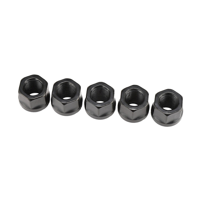 DURAFORCE 20PCS OPEN END LUG NUTS BULGE ACORN 1/2"X20 WHEEL NUT BLACK FINISH Fit for Ford