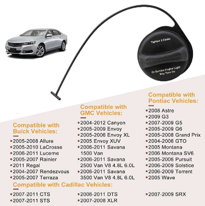 DURAFORCE Fuel Tank GAS CAP For 2004-2012 CHEVROLET GMC Cadillac Buick Pontiac 95995094