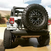 DURAFORCE Rear License Plate Mounting Holder Bracket w/Light For 07-2017 Jeep Wrangler JK