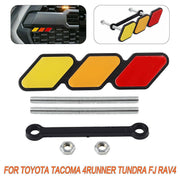 DURAFORCE Tri-Color Grille Badge Emblem Car Accessories For Toyota Tacoma 4Runner Tundra