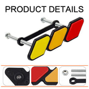 DURAFORCE Tri-Color Grille Badge Emblem Car Accessories For Toyota Tacoma 4Runner Tundra