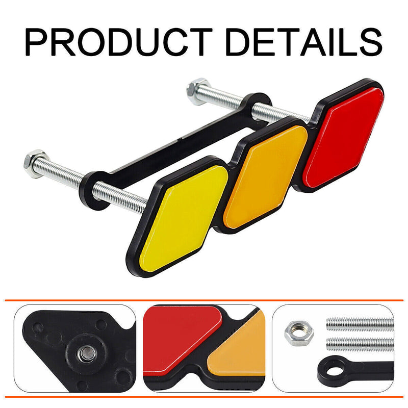 DURAFORCE Tri-Color Grille Badge Emblem Car Accessories For Toyota Tacoma 4Runner Tundra
