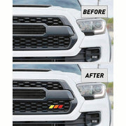 DURAFORCE Tri-Color Grille Badge Emblem Car Accessories For Toyota Tacoma 4Runner Tundra
