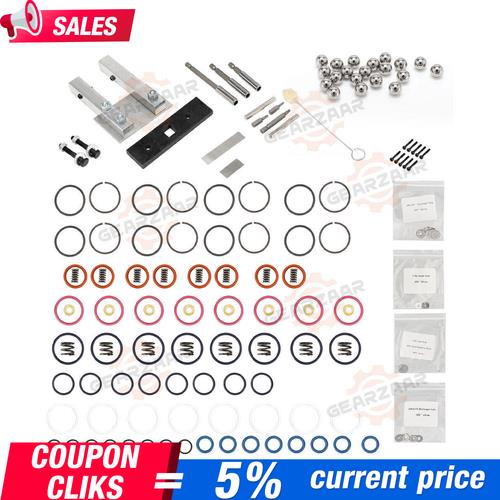DURAFORCE For 7.3L PowerStroke Injector Rebuild Kit w/vice clamp & tools & springs, 94-03