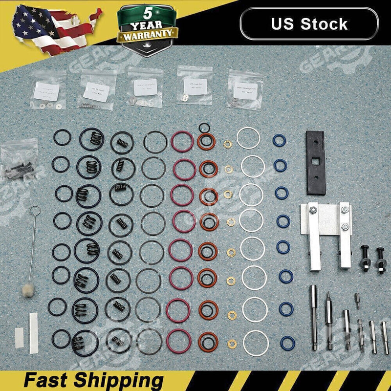 DURAFORCE For 7.3L PowerStroke Injector Rebuild Kit w/vice clamp & tools & springs, 94-03