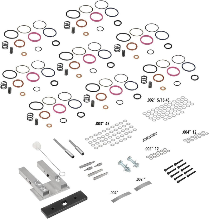 DURAFORCE For 7.3L PowerStroke Injector Rebuild Kit w/vice clamp & tools & springs, 94-03