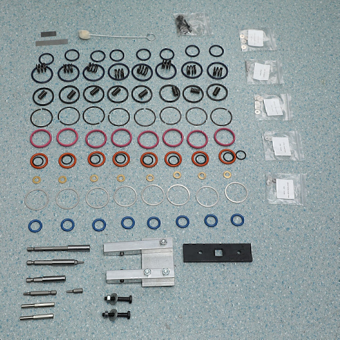 DURAFORCE For 7.3L PowerStroke Injector Rebuild Kit w/vice clamp & tools & springs, 94-03