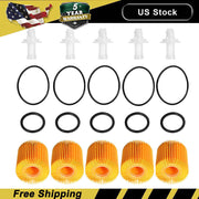 DURAFORCE 5PCS Oil Filter Kit For Toyota Avalon Camry Highlander Petrol 04152-YZZA1 US!