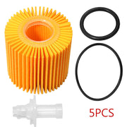 DURAFORCE 5PCS Oil Filter Kit For Toyota Avalon Camry Highlander Petrol 04152-YZZA1 US!