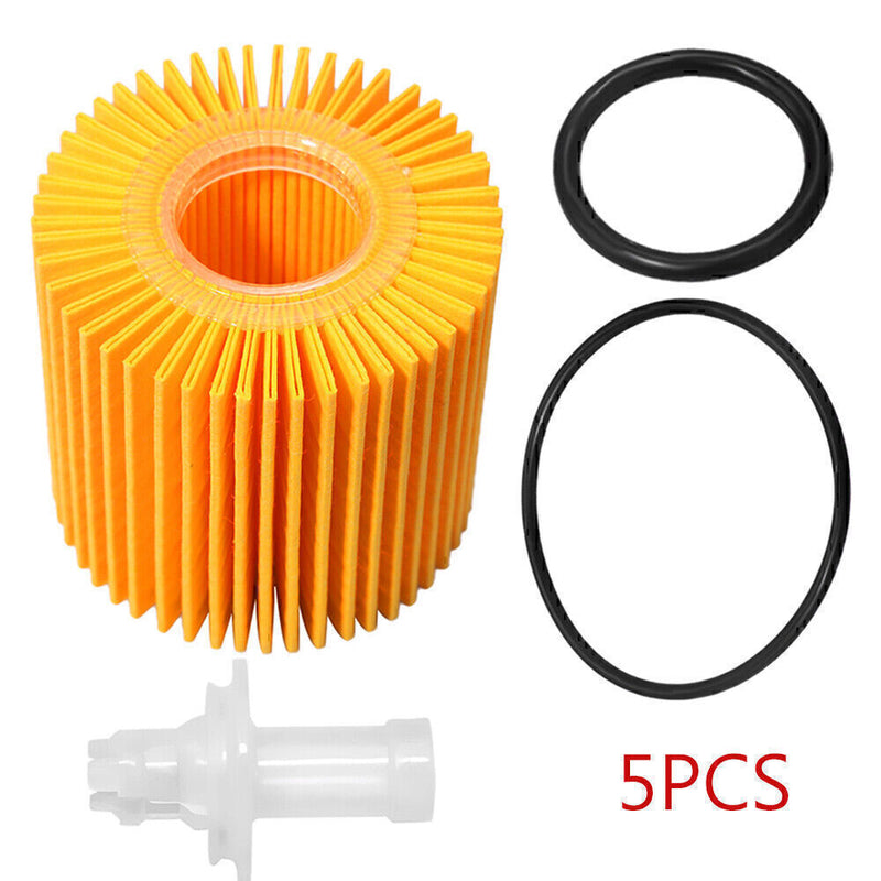 DURAFORCE 5PCS Oil Filter Kit For Toyota Avalon Camry Highlander Petrol 04152-YZZA1 US!