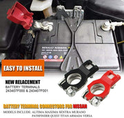 DURAFORCE Battery Terminal Set Positive / Negative Fit INFINIT/NISSAN 243407F000 ※